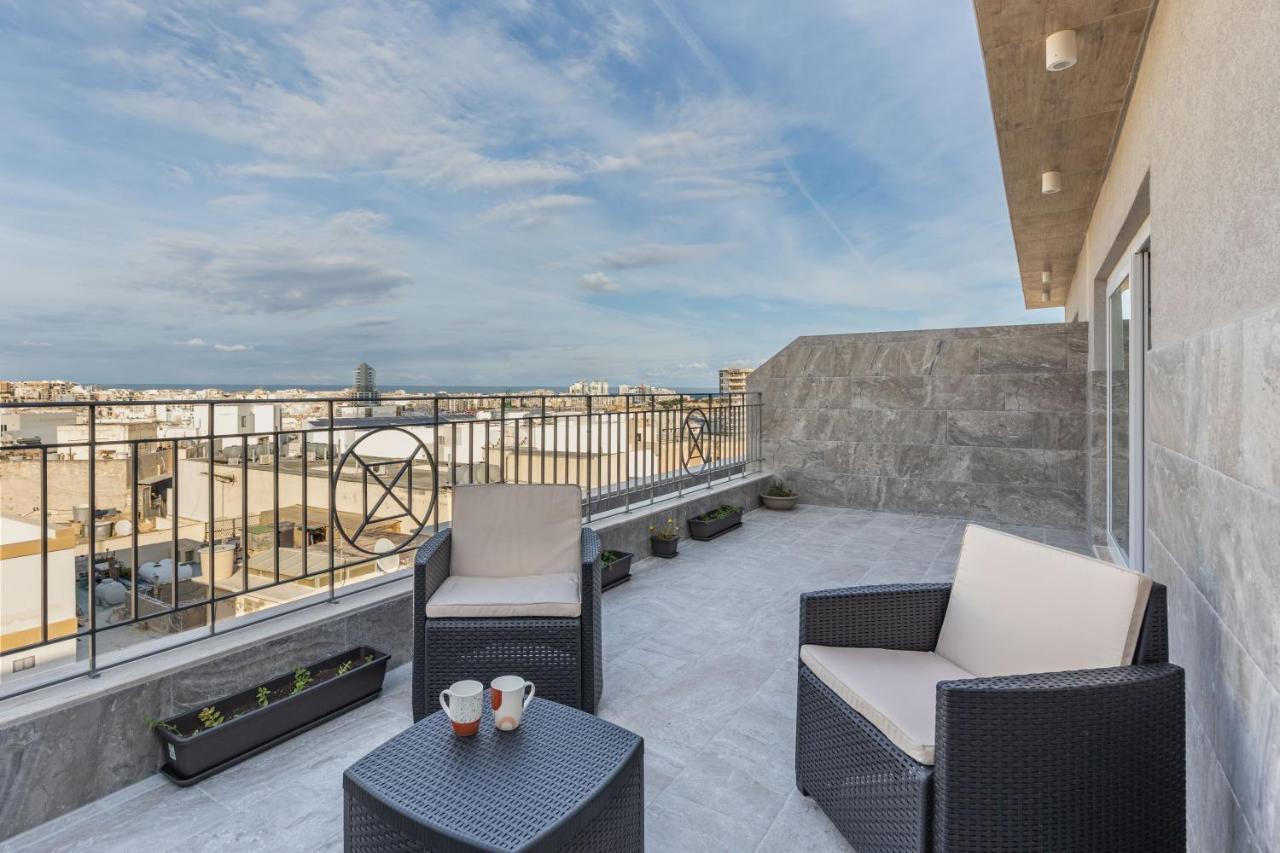Terrace View-Stylish Two Bedrooms Fully Ac-Wifi Penthouse Msida Luaran gambar